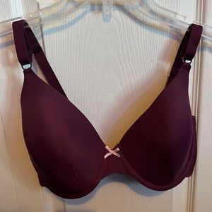 Burgundy Lightly Padded Underwire Bra!